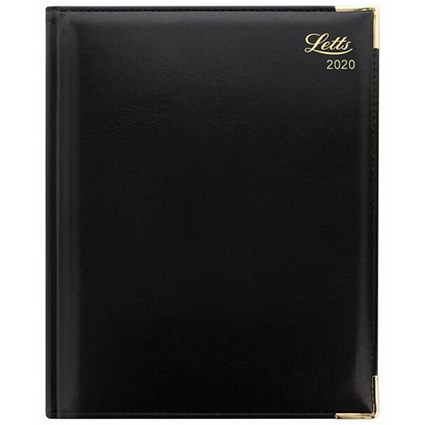 Letts 2020 Lexicon Luxury Appointment Diary, Week to View, Black