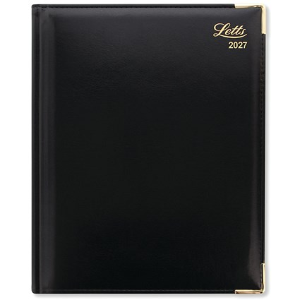 Letts Lexicon Desk Diary Week To View Black 2027