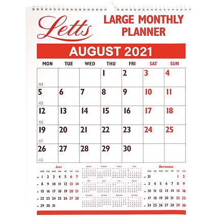 Letts Monthly Planner Large 2021