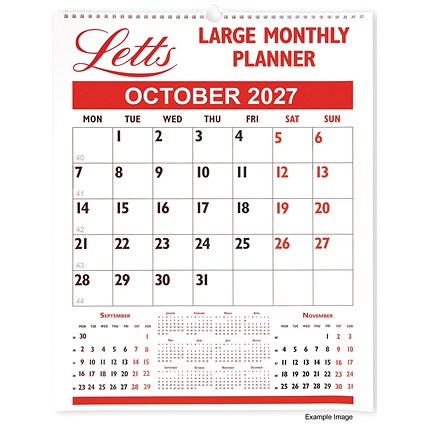 Letts Large Monthly Planner 2027