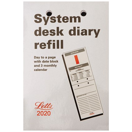 Letts 2020 System Desk Refill