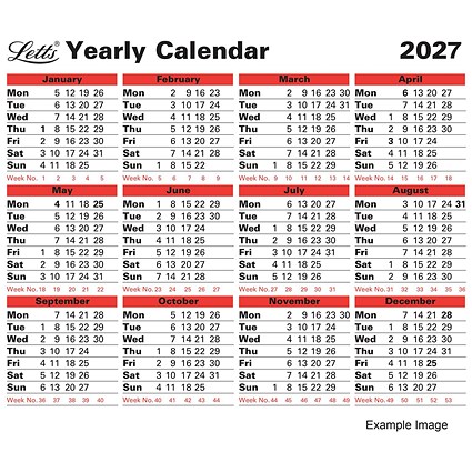 Letts Yearly Calendar 2027