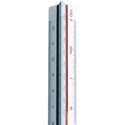 Linex Triangular Scale Ruler, 1:500-2500, 30cm Linex Triangular Scale Ruler, 1:500-2500, 30cm