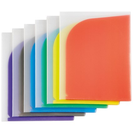Tarifold A4/A3 Display Folders, 8 Pockets, Assorted, Pack of 6