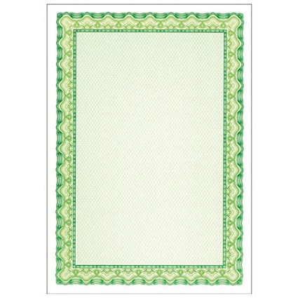 Decadry A4 Shell Emerald Green C Certificate Paper 115gsm (Pack of 25)