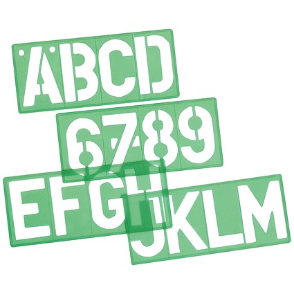 Linex Lettering Template, 50mm Lettering Height