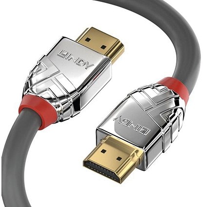 Lindy Cromo Line High Speed HDMI 2.0 Cable 2m Grey