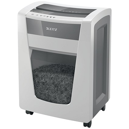 Leitz IQ Office Pro P-5 Micro-Cut Paper Shredder, 30 Litres