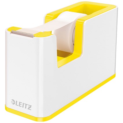 Leitz WOW Tape Dispenser Dual Colour White/Yellow