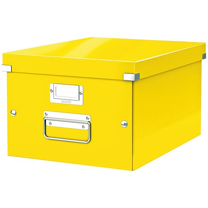 Leitz WOW Click and Store Box Medium Yellow