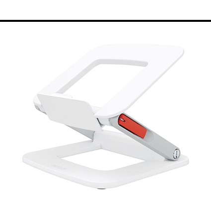 Leitz Ergo Adjustable Multi-Angle Laptop Stand, Adjustable Height and Tilt, White