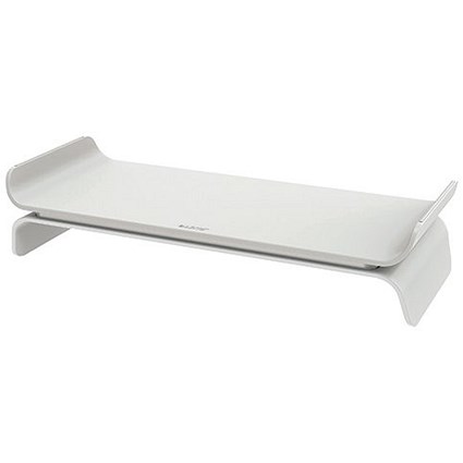 Leitz Ergo Monitor Stand, Adjustable Height, Light Grey