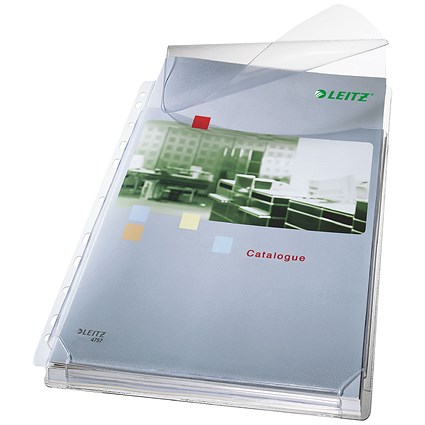 Leitz A4 Premium Expanding Pockets with Flap, 170 Micron, Top Opening, Pack of 5 Leitz A4 Premium Expanding Pockets with Flap, 170 Micron, Top Opening, Pack of 5