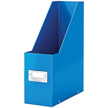 Leitz WOW Click & Store Laminated Magazine File, Blue