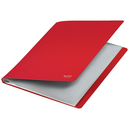 Leitz Recycle A4 Display Book, 20 Pockets, Red, Pack of 10 Leitz Recycle A4 Display Book, 20 Pockets, Red, Pack of 10