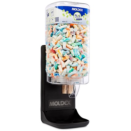 Moldex 78502 Antimicrobial Spark Plug Earplug Dispenser, Comes With 500 Assorted Coloured Earplugs Moldex 78502 Antimicrobial Spark Plug Earplug Dispenser, Comes With 500 Assorted Coloured Earplugs