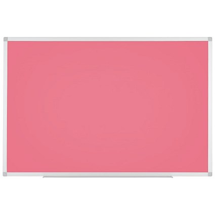 Bi-Office Ayda Magnetic Fuchsia Board, 900 x 600mm, Lacquered Steel Surface, Aluminium Frame