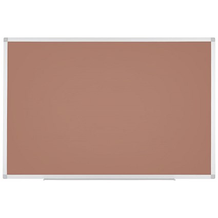 Bi-Office Ayda Magnetic Chestnut Board, 900 x 600mm, Lacquered Steel Surface, Aluminium Frame