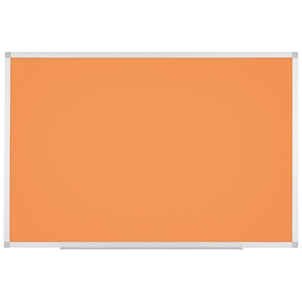 Bi-Office Ayda Magnetic Tangerine Board, 1200 x 900mm, Lacquered Steel Surface, Aluminium Frame
