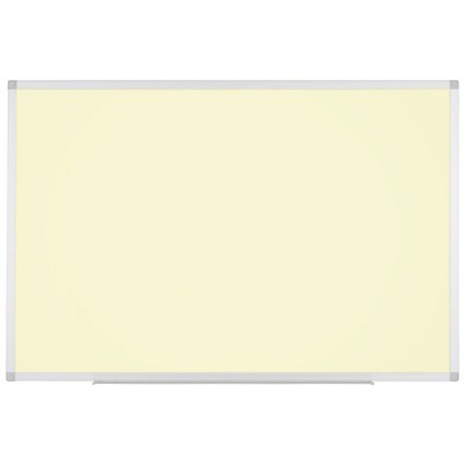 Bi-Office Ayda Magnetic Vanilla Board, 1200 x 900mm, Lacquered Steel Surface, Aluminium Frame