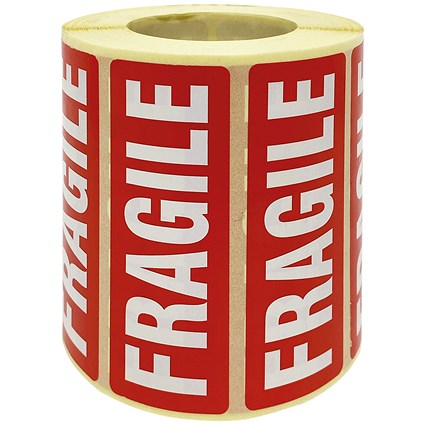 Fragile Parcel Labels 1000 Per Roll MA07624 Fragile Parcel Labels 1000 Per Roll MA07624