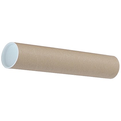 Postal Tubes, 330 x 50mm, Brown, Pack of 25