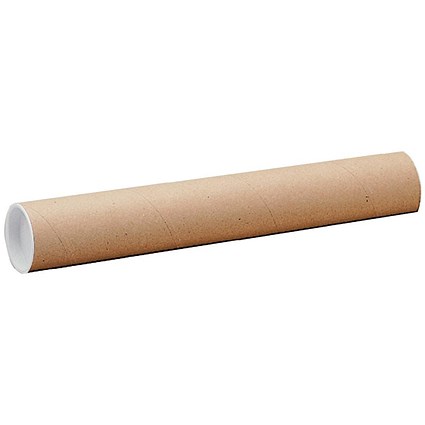 Postal Tubes, 625 x 50mm, Brown, Pack of 25