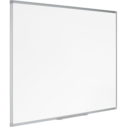 Bi-Office Earth Whiteboard, Non-Magnetic Surface, Aluminium Frame, 2400x1200mm