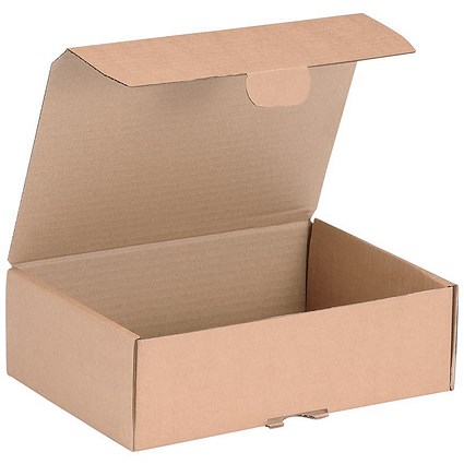 Mailing Box, W325xD240xH105mm, Brown, Pack of 20 Mailing Box, W325xD240xH105mm, Brown, Pack of 20