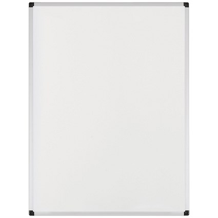 Bi-Office Earth Kyoto Double-Sided Magnetic Drywipe Easel Panel, 750x1050mm, Aluminium Frame