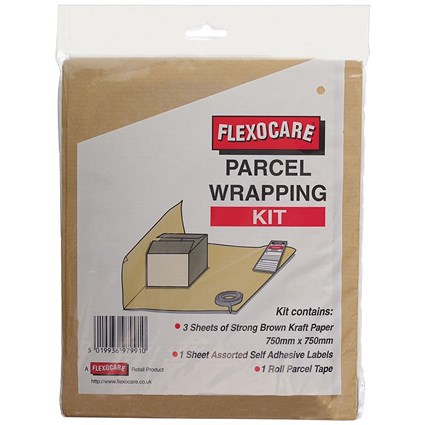 Flexocare Parcel Wrapping Kit Brown (Pack of 24) 9739PWeek01