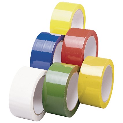 Polypropylene Tape 50mmx66m Yellow (Pack of 6) APPY-500066-LN