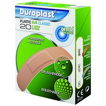 Duraplast 20 Assorted EVA Plasters (Pack of 12)