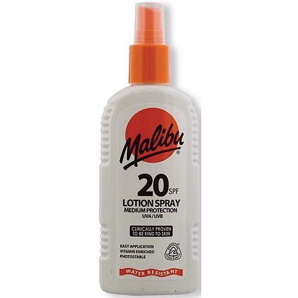 Malibu SPF 20 Sun Lotion Spray 200ml