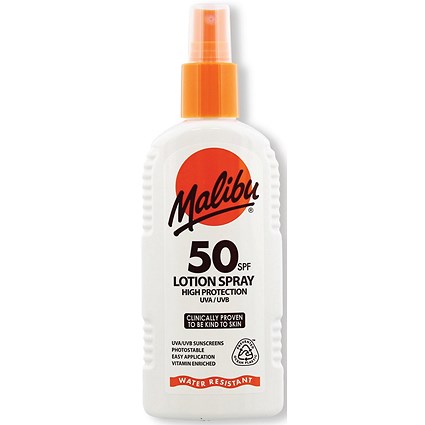 Malibu SPF 50 Sun Lotion Spray 200ml