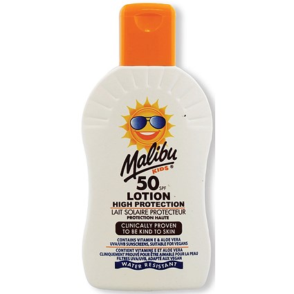 Malibu SPF 50 Kids Sun Lotion 200ml