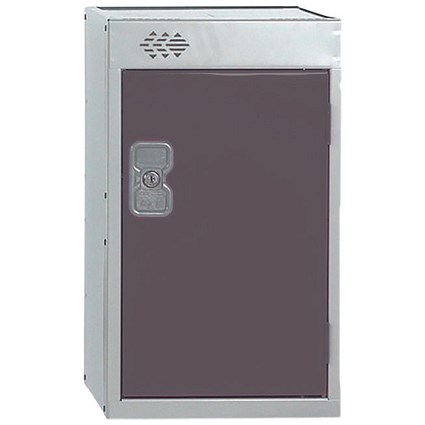 One Compartment Quarto Locker, 300x450x511mm, Dark Grey Door