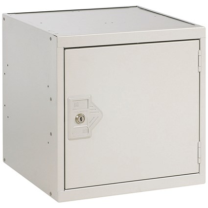 One Compartment Cube Locker, 300x300x300mm, Light Grey Door