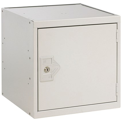 One Compartment Cube Locker 300x300x300mm Light Grey Door