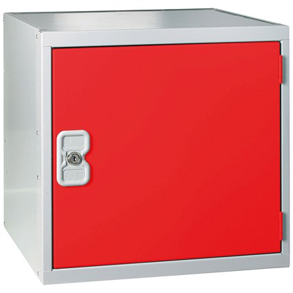 One Compartment Cube Locker, 300x300x300mm, Red Door