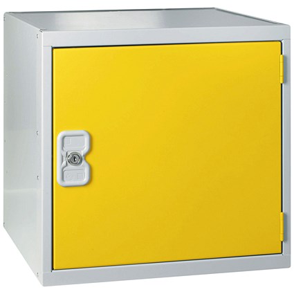 One Compartment Cube Locker, 300x300x300mm, Yellow Door