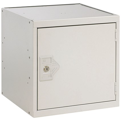 One Compartment Cube Locker, 380x380x380mm, Light Grey Door
