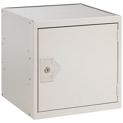 One Compartment Cube Locker 380x380x380mm Light Grey Door