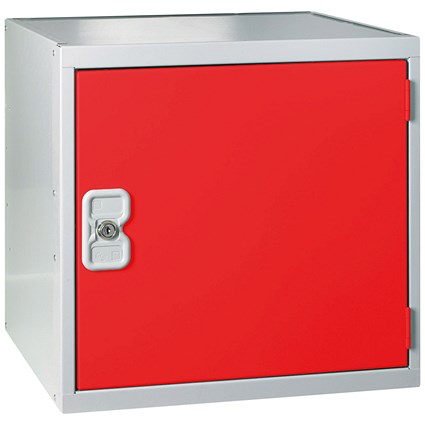 One Compartment Cube Locker, 380x380x380mm, Red Door