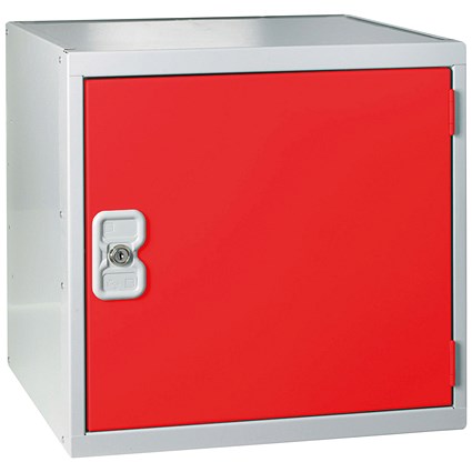 One Compartment Cube Locker, 450x450x450mm,m Red Door