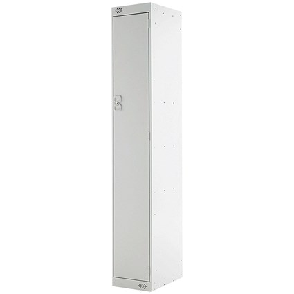 Express Standard Locker 1 Door 300x300x1800mm Light Grey Deep