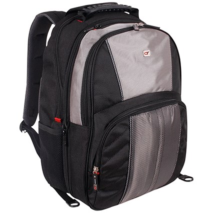 Gino Ferrari Astor Laptop Backpack, For up to 16 Inch Laptops, Black and Grey Gino Ferrari Astor Laptop Backpack, For up to 16 Inch Laptops, Black and Grey
