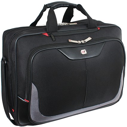 Gino Ferrari Enza Laptop Business Bag Black (Suitable for laptops upto 16 inches) GF543