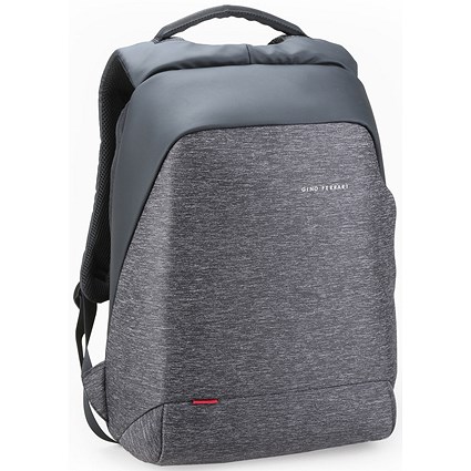Gino Ferrari Zeus Laptop Backpack, For up to 15.6 Inch Laptops, Grey