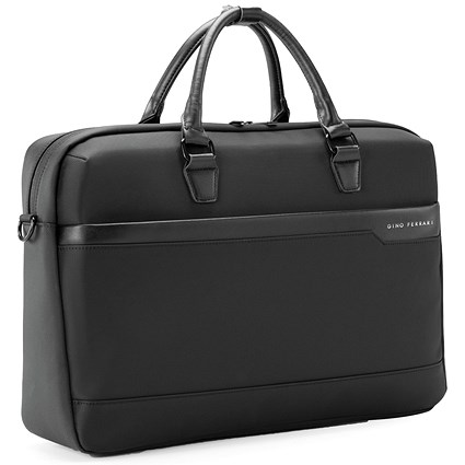 Gino Ferrari Apex Laptop Business Bag, For up to 15.6 Inch Laptops, Black Gino Ferrari Apex Laptop Business Bag, For up to 15.6 Inch Laptops, Black